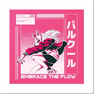 Embrace The Flow Parkour Posters and Art
